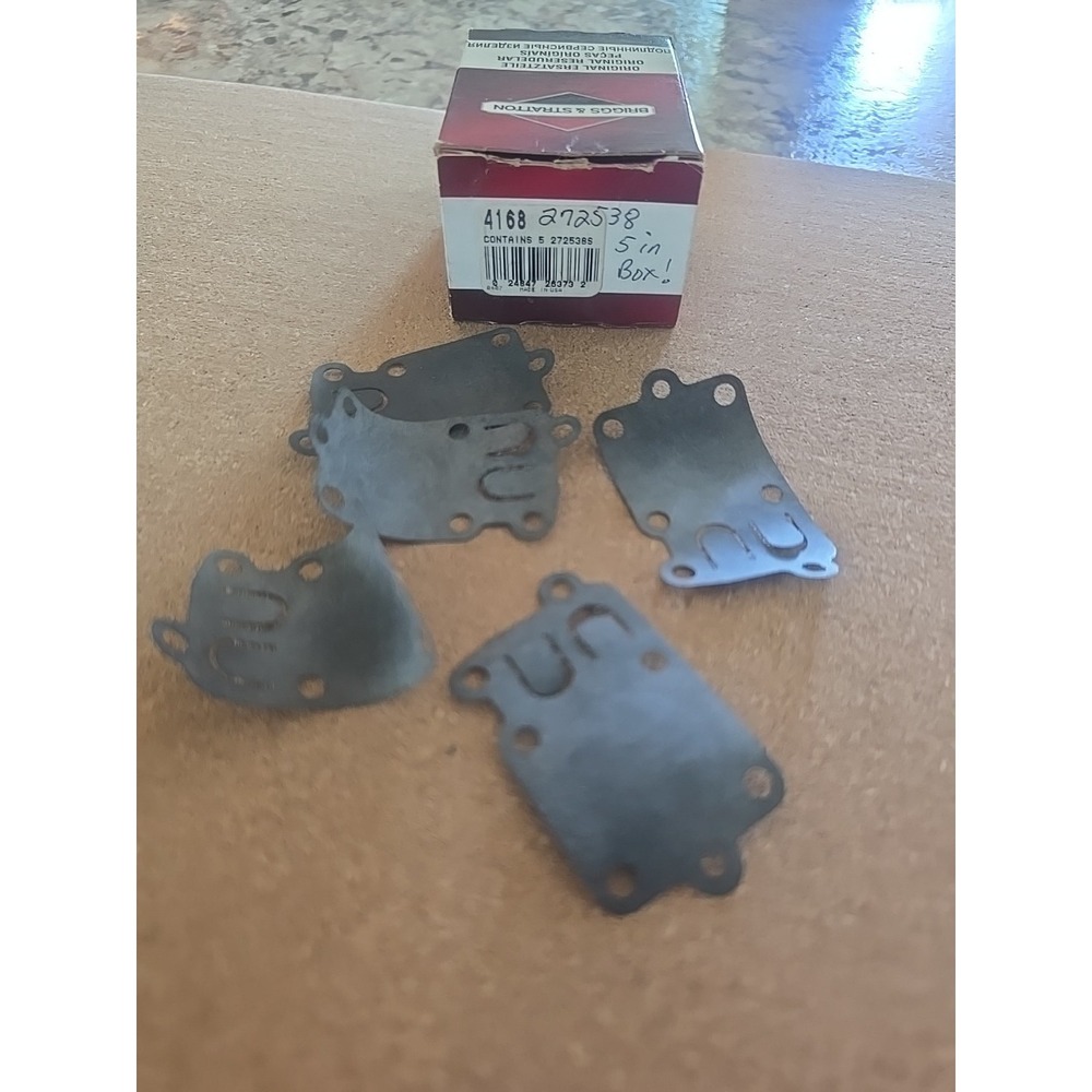 Carburetor Diaphragm Fits Briggs and Stratton Replaces 272538 5 In Box